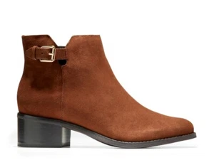 New in Box Cole Haan Women's Haidyn Bootie Ankle Boot 5 Scotch Suede - Picture 1 of 1