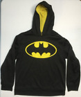 Batman Super Hero DC Comics Youth YXL 14/16 Black Yellow Hoodie Sweatshirt