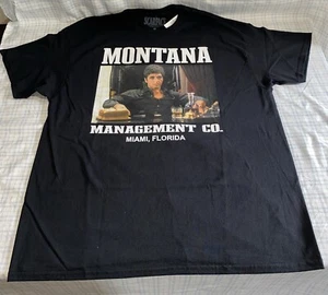 Tony Montana Scarface Shirt Management Co. Miami Florida Black - Picture 1 of 9