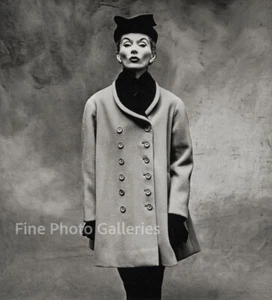 1950/91 Vintage IRVING PENN Balenciaga Female Fashion Coat Quadritone Photo Art - Picture 1 of 1