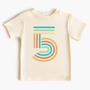 5th Birthday Shirt for Boy, Boys fifth birthday party T-shirt, 4062 - Picture 1 of 7