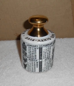 Piero Fornasetti Milano Porcelain Paperweight Insulator 1965 Zodiac Calendar - Picture 1 of 9