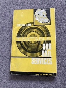 South Central Wales Busfahrplan Juni 1970 Cardiff rot + weiß PORTOFREI - Bild 1 von 1