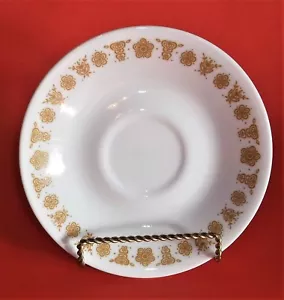 CORNINGWARE CORELLE BUTTERFLY GOLD SAUCER 6 1/4" FLOWERS Pre-OWNED GOOD COND. - Picture 1 of 3