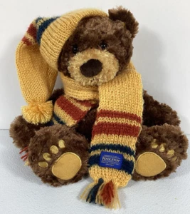 Pendleton Yellowstone Park Grizzly Bear Plush Woolen Mills Gund Scarf Hat 12” - Picture 1 of 20