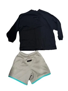Kids essentials Fear Of God Bundle Shirt Shorts - Picture 1 of 7