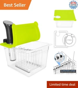 12-Quart Sous Vide Container with Universal Silicone Lid & Stainless Steel Rack - Picture 1 of 11
