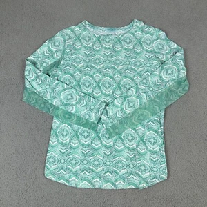 IBKÜL Shirt Damen mittelblau Nylon Cora Skin Print Rundhals Langarm - Bild 1 von 6