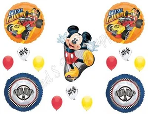 MICKEY MOUSE ROADSTER Happy Birthday Party Balloons Decoration Supplies Car - Picture 1 of 1
