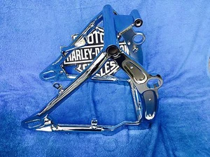 Harley SOFTAIL 00 -06 NIGHT TRAIN & DEUCE Chrome Swingarm 47573-00A OUTRITE - Picture 1 of 10