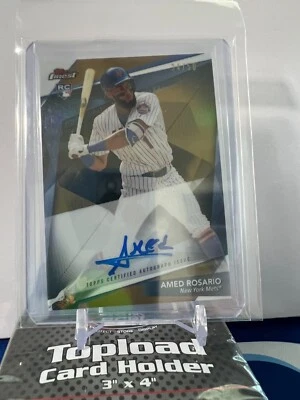 2018 Topps Finest - Finest Firsts Autographs #FFA-AR Amed Rosario Gold 34/50 - Image 1 of 2