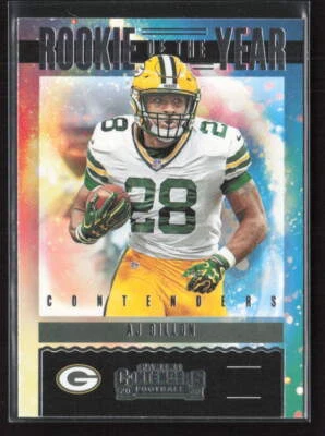 2020 Panini Contenders #RY-AJD A.J. Dillon Rookie of the Year Contenders (U) - Image 1 of 2