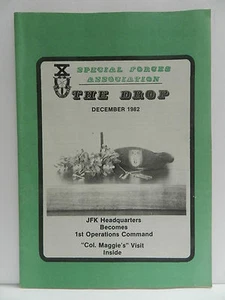  REVISTA "BOINA VERDE" THE DROP, EDICIÓN DE DICIEMBRE DE 1982, ASOCIACIÓN DE FUERZAS ESPECIALES - Imagen 1 de 2