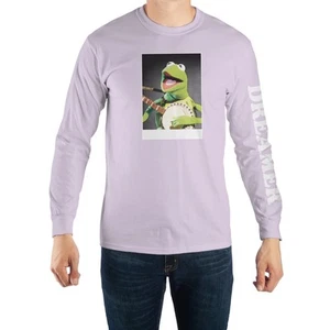 Lila Herren T-Shirt The Muppets Kermit Dreamer Langarm - Bild 1 von 1