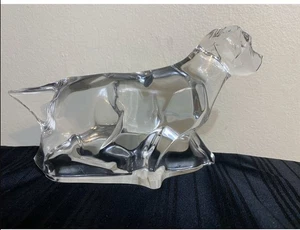 Baccarat Crystal Large Pointer Dog Sculpture Figurine Hunting Retriever 7.5” - Picture 1 of 4