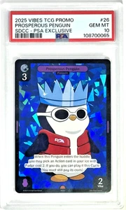 GEM MINT 10 ARTIC ICE FOIL PROMO ***Propserous Penguin*** Vibes TCG Evrything - Picture 1 of 2