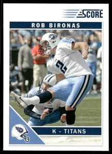 2011 Score #291 Rob Bironas Tennessee Titans Football Karte - Bild 1 von 2