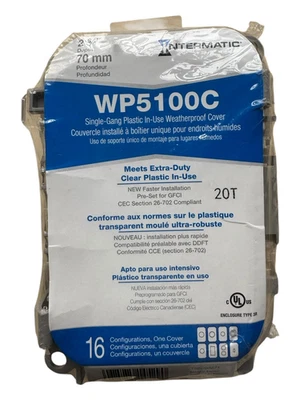 Intermatic WP5100C Single-Gang In-Use Weatherproof Electrical Outlet Cover - Image 1 of 4