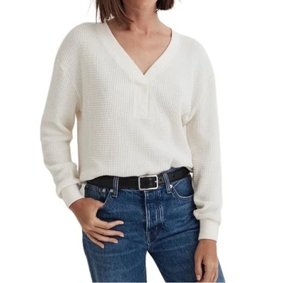 Top Térmico MADEWELL Mujer Talla M Crema Normcore Informal Cottagecore Femenino Nuevo con Etiquetas Foto 1 de 4