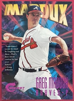Greg Maddux 1997 Circa Rave #337 /150 #D 92/150 Braves - Image 1 of 2