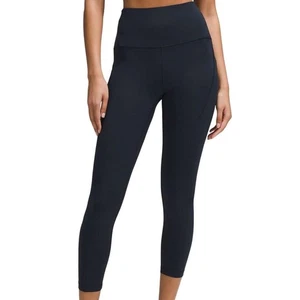 Lululemon Wunder Train High-Rise Tight with Pockets 25" True Navy Size 0 NWT - Picture 1 of 12