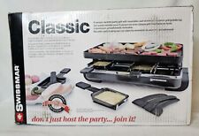 Product Detail Description Swissmar Classic 8 Person Raclette Grill 77040 Black