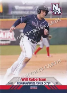 2022 New Hampshire Fisher Cats Will Robertson RC Rookie Blue Jays - Picture 1 of 1