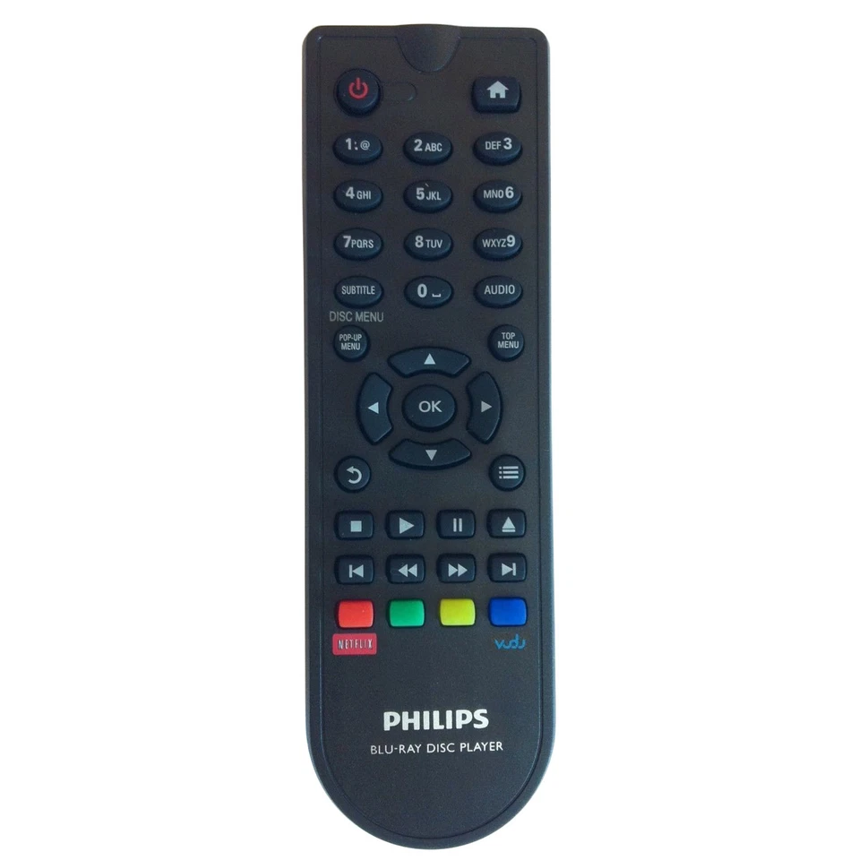 New Philips Blu-Ray DVD Remote for BDP2900 BDP3280.BDP3100 BDP3080 BDP2700 Vudo - Image 1 of 3