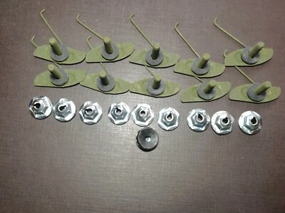 10pc NORS fender quarter door moulding clips sealer nuts 7/8" to 1-1/8" Buick GM - Image 1 of 4