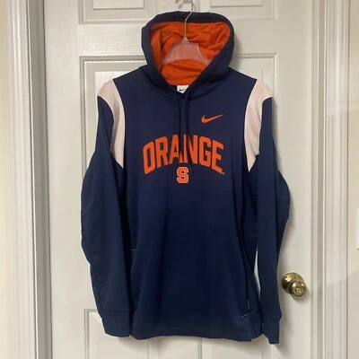 Sudadera con Capucha Syracuse Naranja NCAA Nike Therma Fit Azul Marino Para Hombre’s L Foto 1 de 4