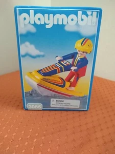 1999 Vintage Playmobil Set #3065 Jet Skier Sea Rider Retired Factory Sealed - Picture 1 of 6