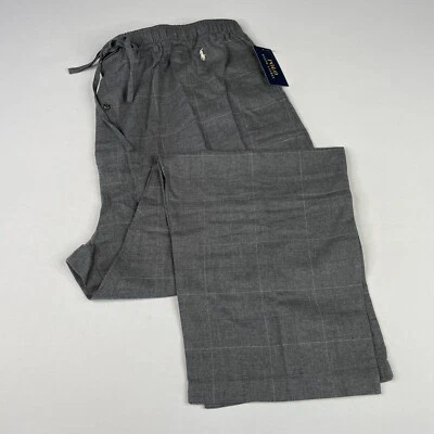 Polo Ralph Lauren Grande y Alto Para Hombre 2X Gris Cuadros Algodón Pantalones para Dormir Prendas para Dormir Foto 1 de 4