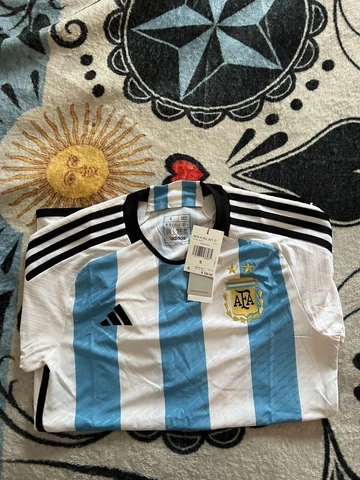 2022 World Cup Adidas Argentina Home Shirt/Jersey Authentic Player Version Messi Cover