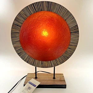 Vintage UMA Enterprises Round Bamboo Table Lamp UMA-58826 - Picture 1 of 15