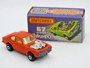 MATCHBOX SUPERFAST No.67 ROLA-MATICS MINT EN CAJA NARANJA ROJO CALIENTE 1975 - Imagen 1 de 10