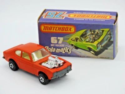 MATCHBOX SUPERFAST No.67 ROLA-MATICS MINT BOXED ORANGEY RED HOT ROCKER 1975 - Image 1 of 4