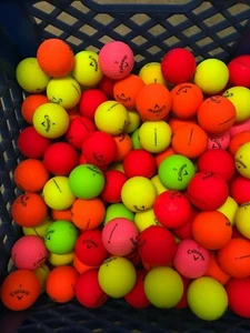 24 AAA-AAAA Callaway Superhot Supersoft Mix Matte Finish Colored Golf Balls  - Picture 1 of 1