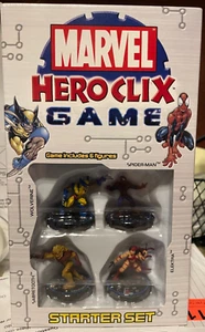 Marvel Heroclix Game: Starter Set - WIZKIDS 6 Figs Wolverine Spiderman - 2004 Nuevo en caja - Imagen 1 de 2