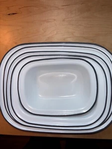 Falcon Enamelware Pie Set - five piece - Pigeon Gray - Very Good Condition - Picture 1 of 11