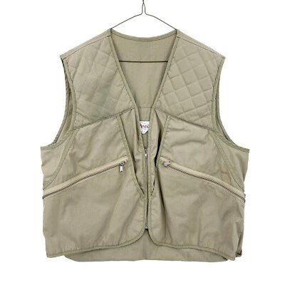 ORVIS Vest Mens XL Hunting Fishing Utility Pockets Beige Made in USA S717 - Image 1 of 4
