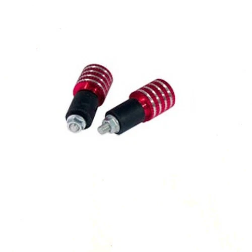 Stabilizzatori Contrappesi Bilancieri Manubrio Universali Moto Scooter Rosso - Immagine 1 di 1