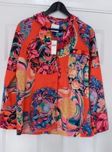 Alexandre Farmer Anthropologie mehrfarbiges geblümtes Hemd mit Knopfleiste UK 10 neu - Bild 1 von 9