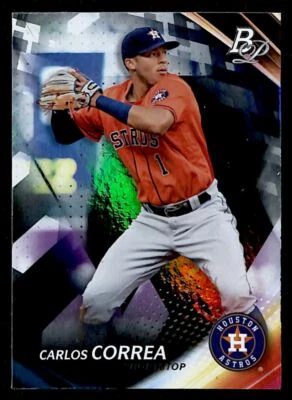 2017 Bowman Platinum Carlos Correa Houston Astros #45 - Image 1 of 2