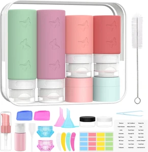 26 Pcs Travel Bottles Set for Toiletries, Squeezable Travel Bottles for Toiletri - Picture 1 of 12