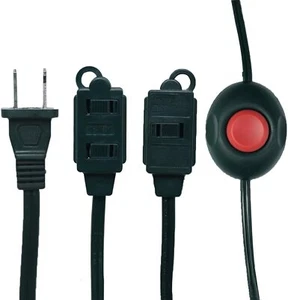 3 Outlet Power Extension Cord with Foot Switch 15 Feet, Tamper Guard - Picture 1 of 2