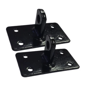 4 Hole Gate / Fence Hinge Rectangle Wall / Post Mounted Bracket 2 Pack ACC4 - Picture 1 of 2