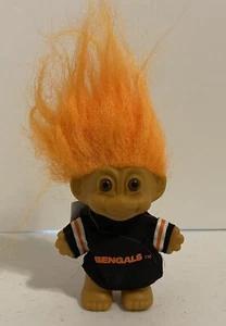 Vintage Russ 1990 NFL Cincinnati Bengals Good Luck Troll 3" con etichetta NUOVO - Foto 1 di 3