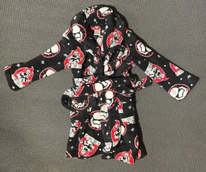 Star Wars Boys Black & Red Storm Trooper Fleece Bathrobe XS 4 - Picture 1 of 4