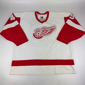 Maglia Vintage CCM Uomo Taglia XL Detroit Red Wings #45 Personalizzata Away Jersey *Leggi - Foto 1 di 12