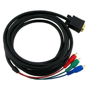 6ft VGA Male to 3RCA Male Component Converter Adapter Cable for TV DVD HD Player - Picture 1 of 2
